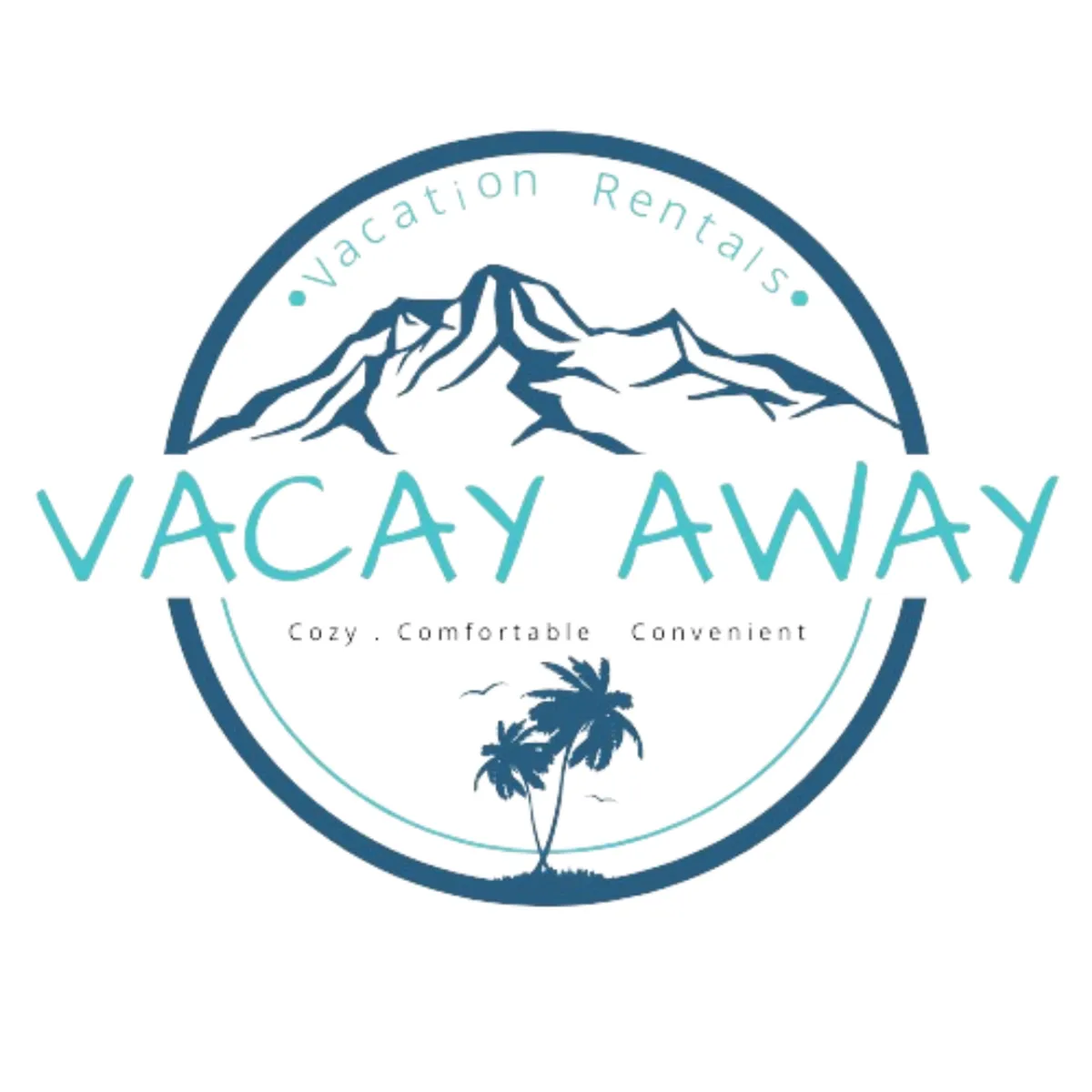 This image features logo text, mountains, and palm trees, capturing vacation vibes with a relaxing and exploratory mood. It hints at outdoor enjoyment, scenic landscapes, and a connection to local culture.